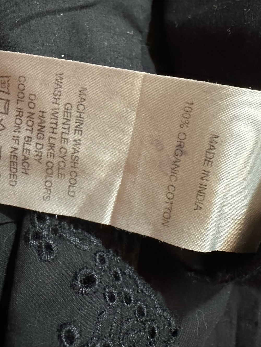 Quince Black Tiered A-Line Skirt with Scalloped Hem - Picture 7 of 7